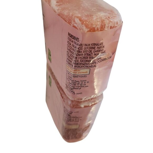 Savon De Tahiti Frangipani Natural Soap 100g Palm Oil-Glycerin Based Floral Scen - Picture 4 of 6